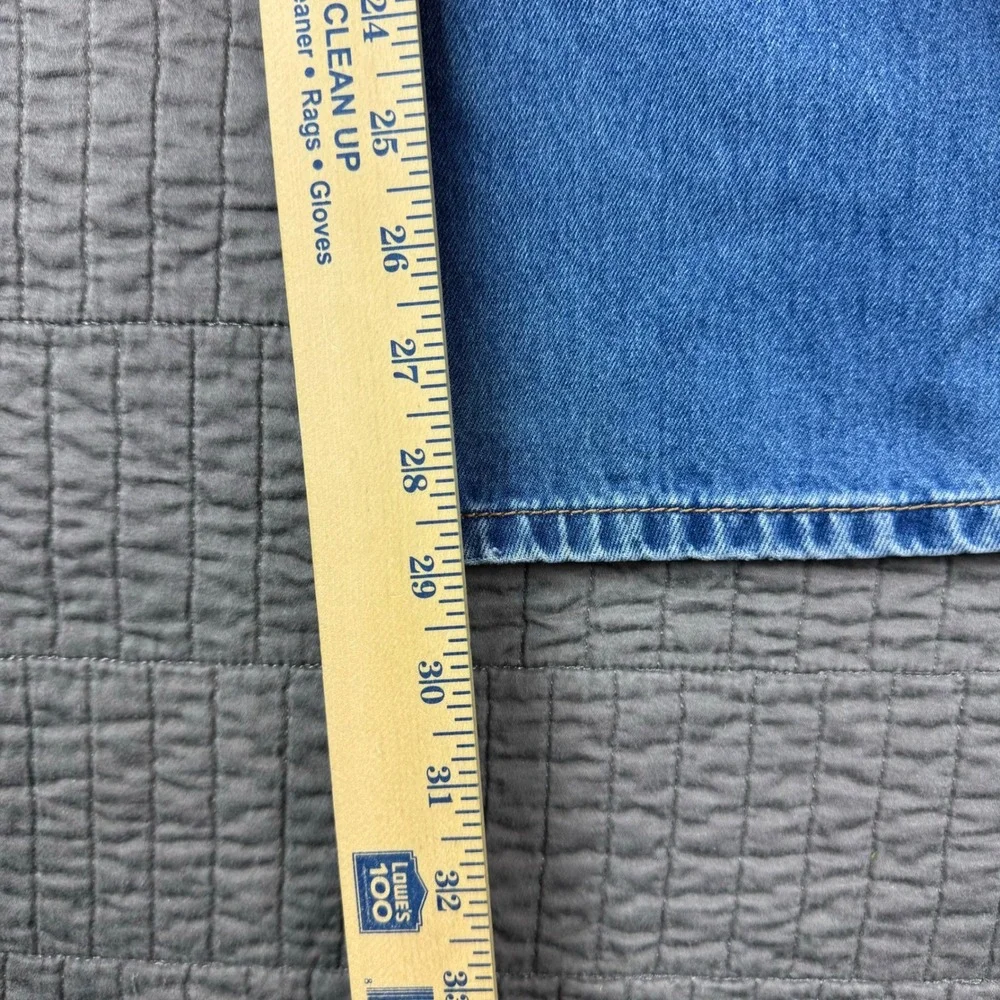 Levi's 504 Jeans Men 36 (34x29) Straight Stretch‎ Medium Wash Denim Button Fly
